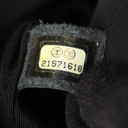 マトラッセ チェーンショルダーバッグ ラムスキン ブラック シルバー金具 シャネル バッグ CHANEL