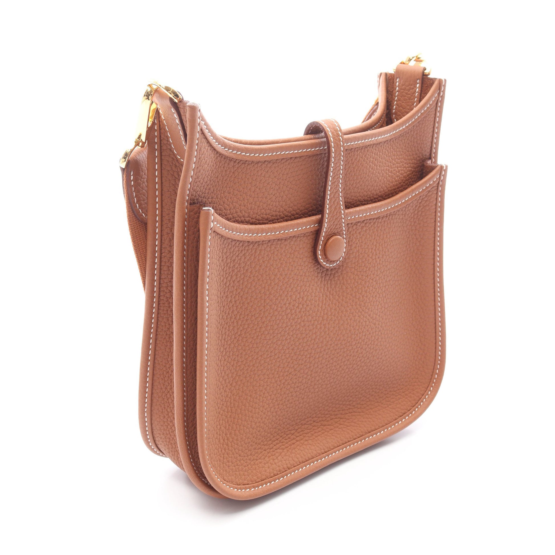 エヴリン23 ゴールド ショルダーバッグ トリヨンクレマンス ブラウン ゴールド金具 K刻印 エルメス バッグ HERMES