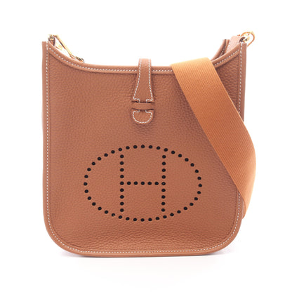 エヴリン23 ゴールド ショルダーバッグ トリヨンクレマンス ブラウン ゴールド金具 K刻印 エルメス バッグ HERMES