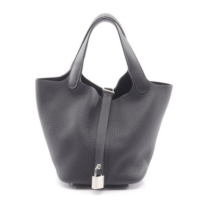 ピコタンロックPM キャバン ハンドバッグ トリヨンクレマンス ダークネイビー シルバー金具 K刻印 エルメス バッグ HERMES