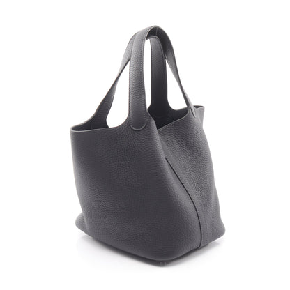 ピコタンロックPM キャバン ハンドバッグ トリヨンクレマンス ダークネイビー シルバー金具 K刻印 エルメス バッグ HERMES