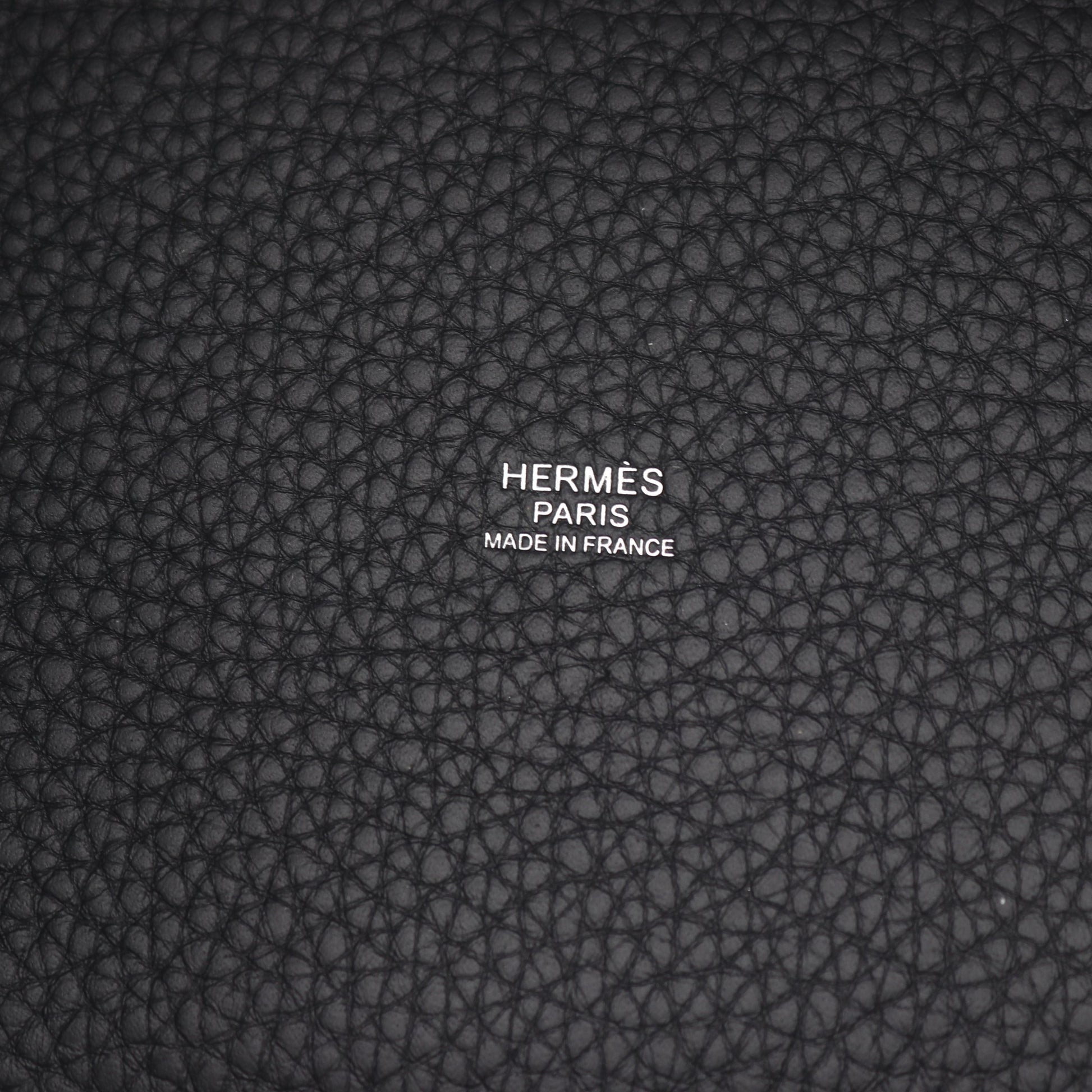 ピコタンロックPM キャバン ハンドバッグ トリヨンクレマンス ダークネイビー シルバー金具 K刻印 エルメス バッグ HERMES