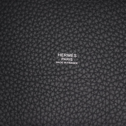 ピコタンロックPM キャバン ハンドバッグ トリヨンクレマンス ダークネイビー シルバー金具 K刻印 エルメス バッグ HERMES