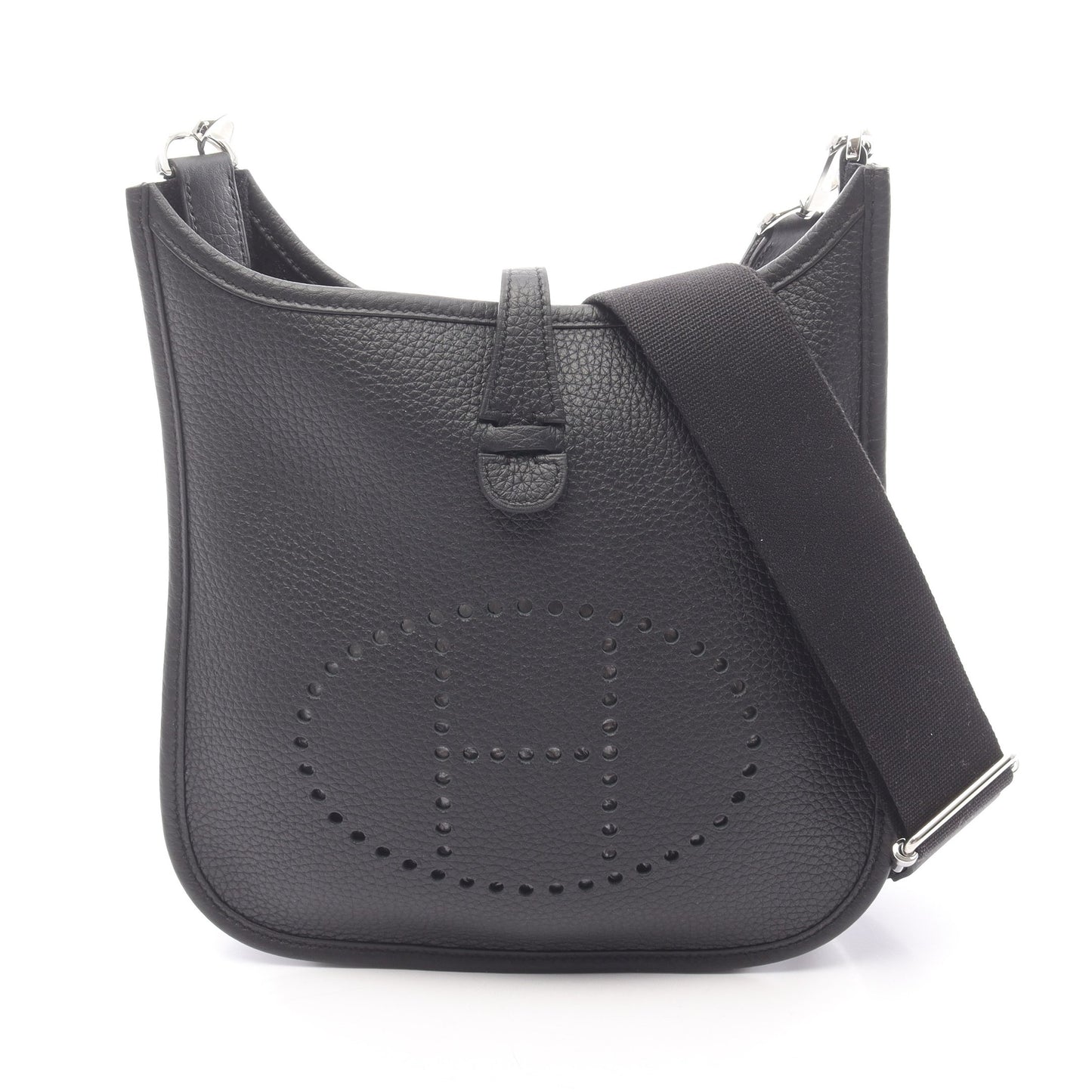 エヴリン23 ショルダーバッグ トリヨンクレマンス ブラック シルバー金具 K刻印 エルメス バッグ HERMES
