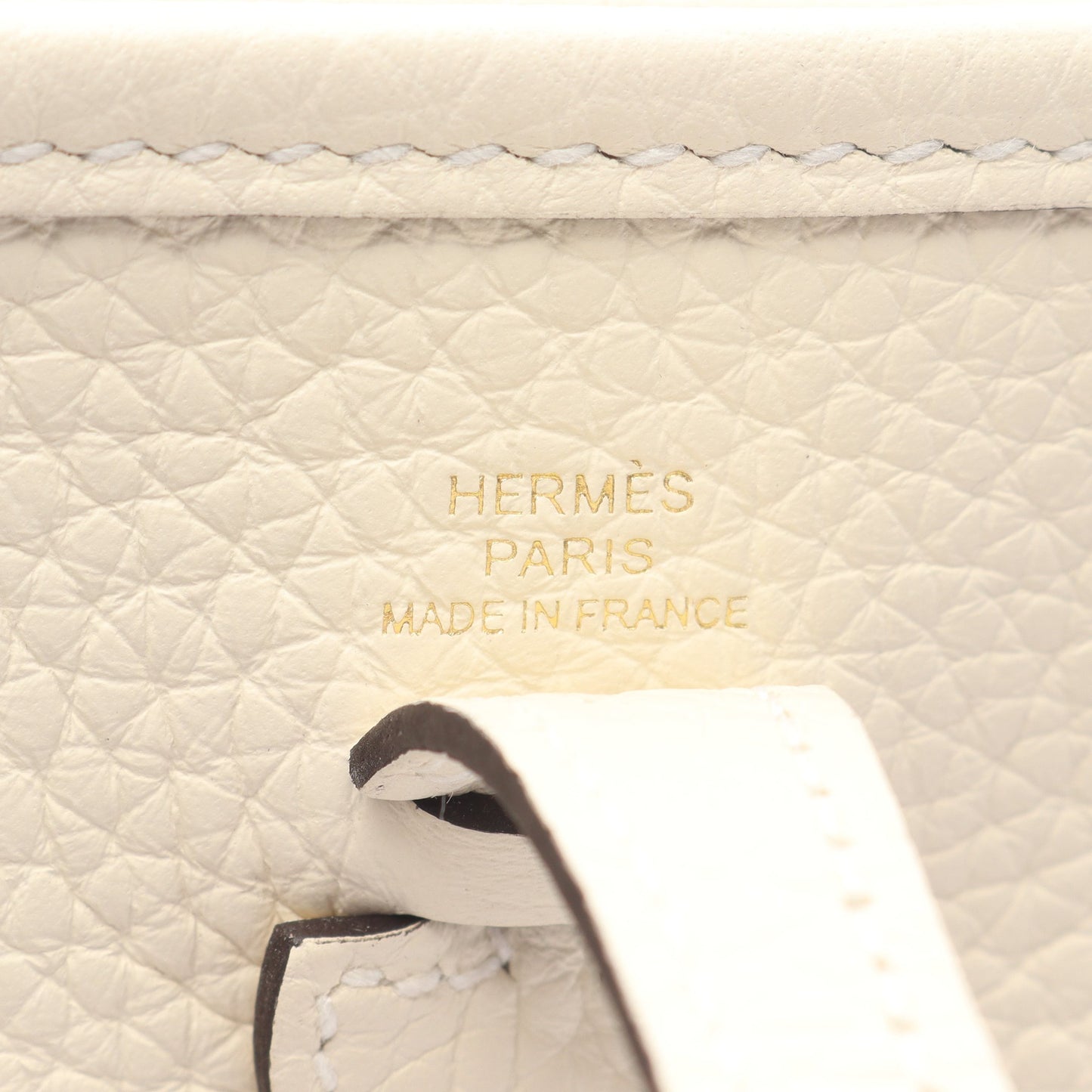 エヴリンアマゾンTPM クレーム ショルダーバッグ トリヨンクレマンス アイボリー ゴールド金具 K刻印 エルメス バッグ HERMES