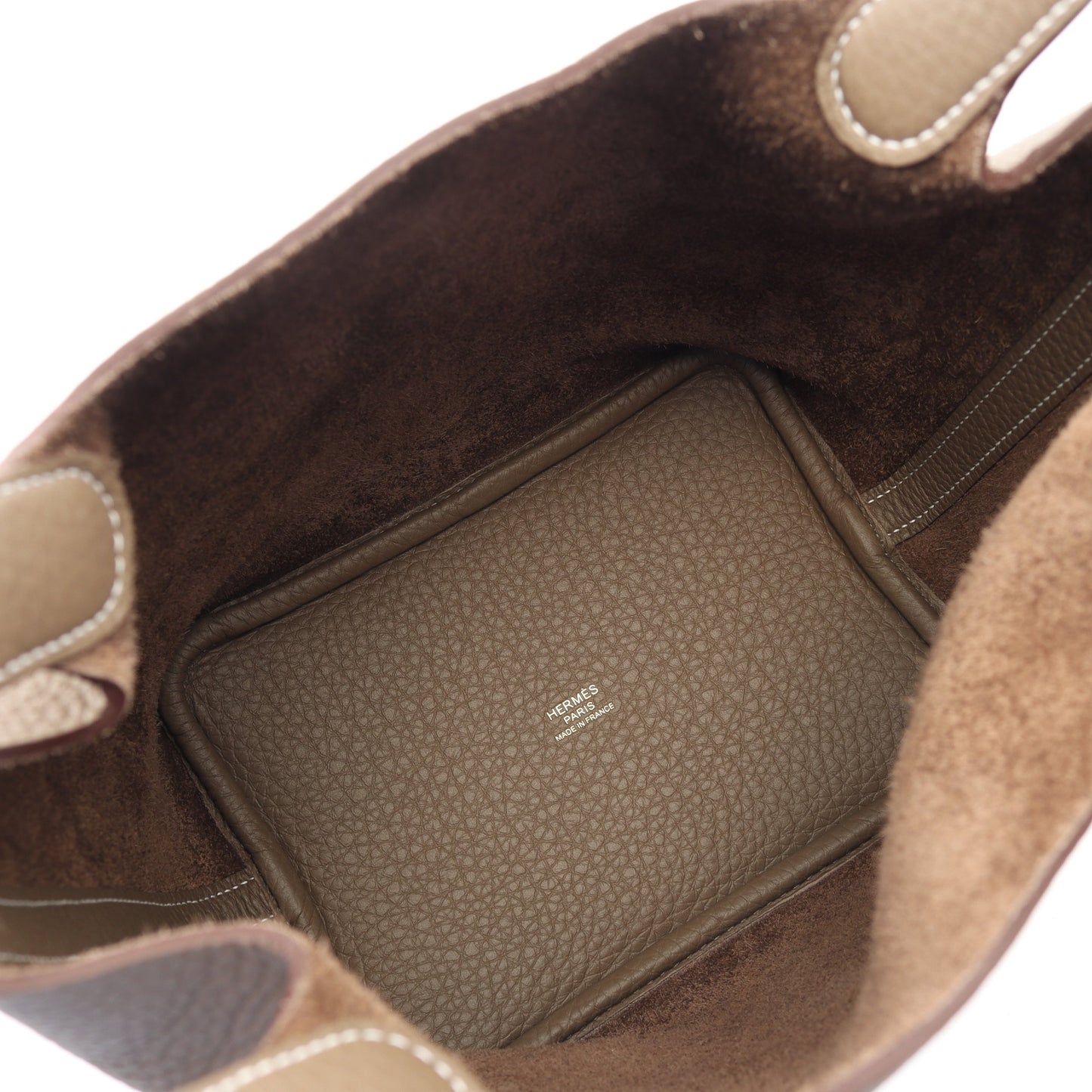 ピコタンロックPM エトゥープ ハンドバッグ トリヨンクレマンス グレーベージュ ゴールド金具 K刻印 エルメス バッグ HERMES