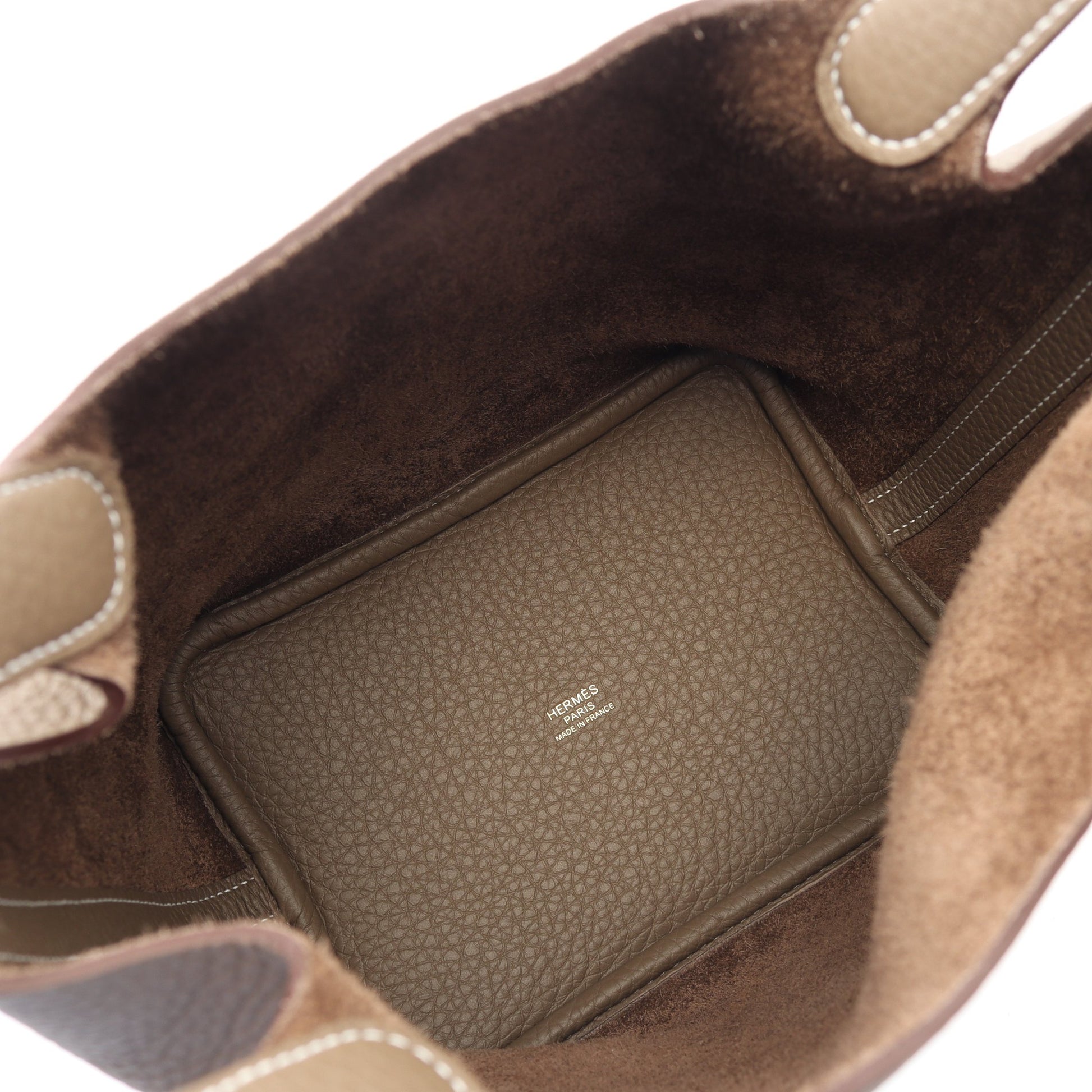ピコタンロックPM エトゥープ ハンドバッグ トリヨンクレマンス グレーベージュ ゴールド金具 K刻印 エルメス バッグ HERMES