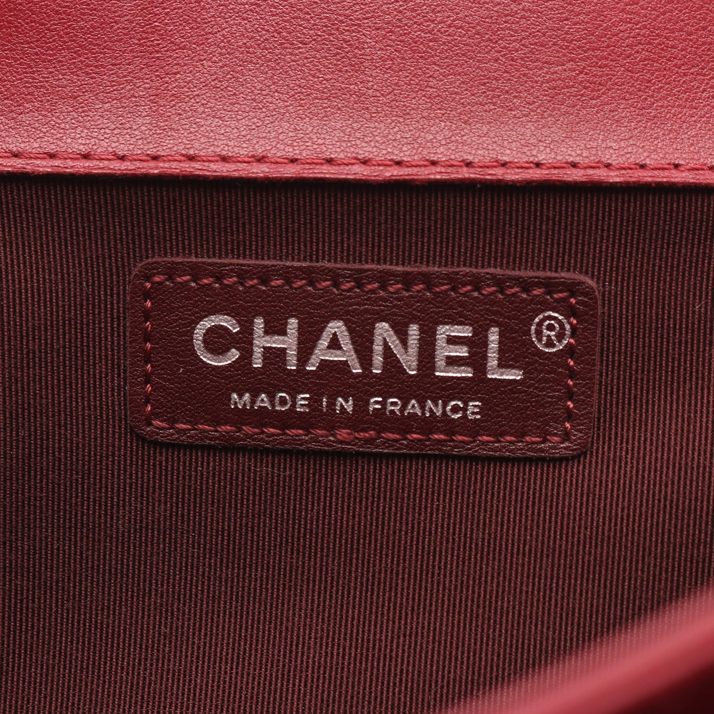 マトラッセ Wチェーンショルダーバッグ ラムスキン レッド シルバー金具 シャネル バッグ CHANEL