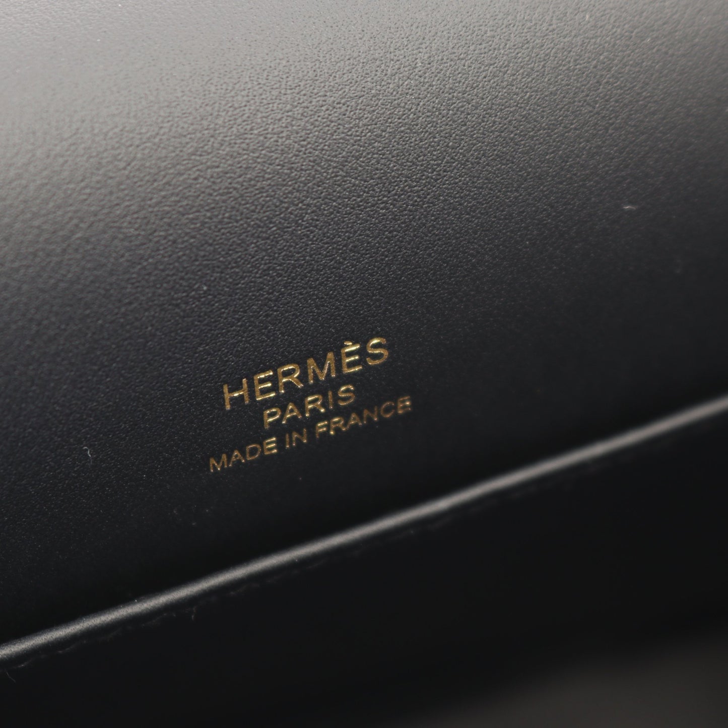 ゲタ ショルダーバッグ シェーブル ブラック ゴールド金具 K刻印 エルメス バッグ HERMES