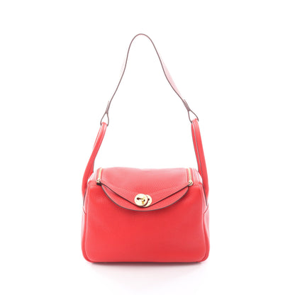リンディ26 ルージュトマト ショルダーバッグ トリヨンクレマンス レッド ゴールド金具 C刻印 エルメス バッグ HERMES