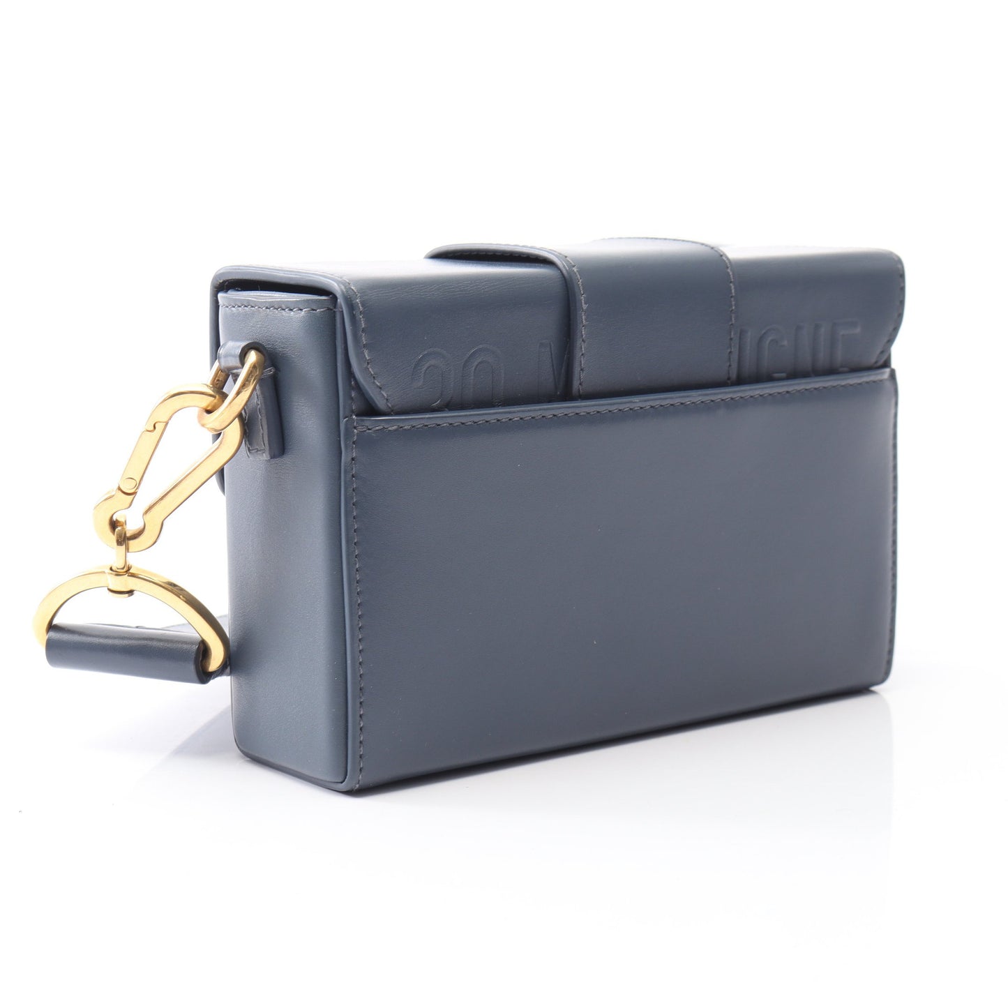 30 MONTAIGNE モンテーニュ ボックス ショルダーバッグ レザー ブルーグレー クリスチャンディオール バッグ Christian Dior