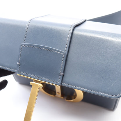 30 MONTAIGNE モンテーニュ ボックス ショルダーバッグ レザー ブルーグレー クリスチャンディオール バッグ Christian Dior
