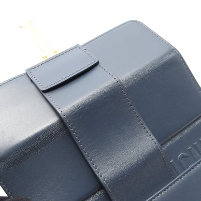 30 MONTAIGNE モンテーニュ ボックス ショルダーバッグ レザー ブルーグレー クリスチャンディオール バッグ Christian Dior