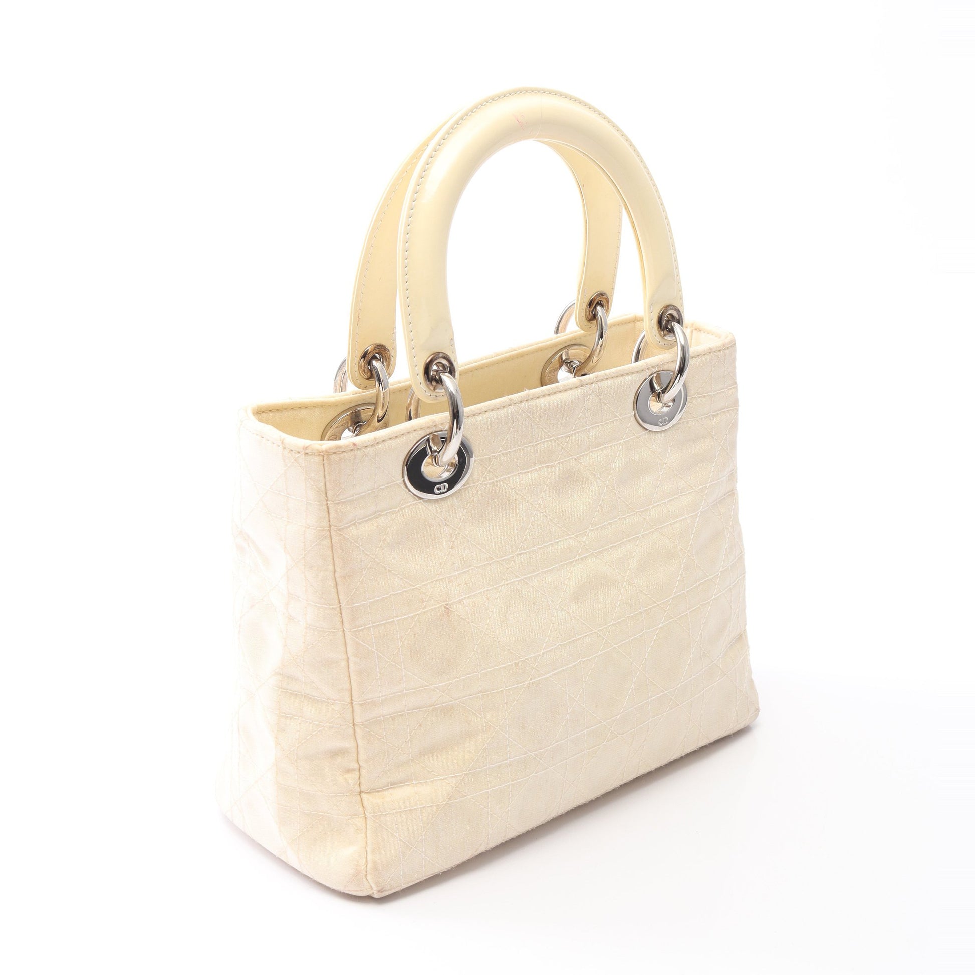 LADY DIOR レディディオール カナージュ 2WAY ハンドバッグ ナイロン 