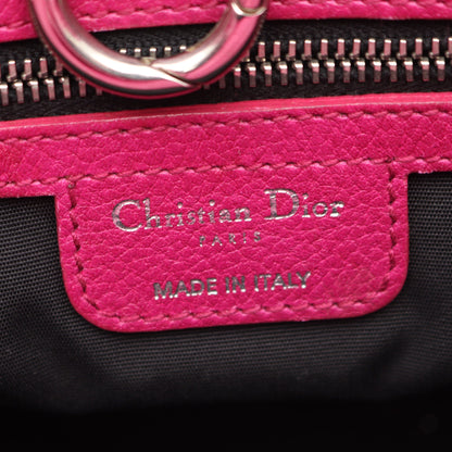 Dチャーム ハンドバッグ レザー ピンクパープル クリスチャンディオール バッグ Christian Dior