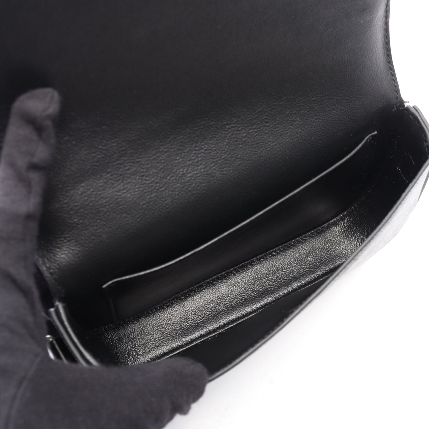 スモール トリオンフ クロスボディバッグ ショルダーバッグ PVC レザー ブラック セリーヌ バッグ CELINE
