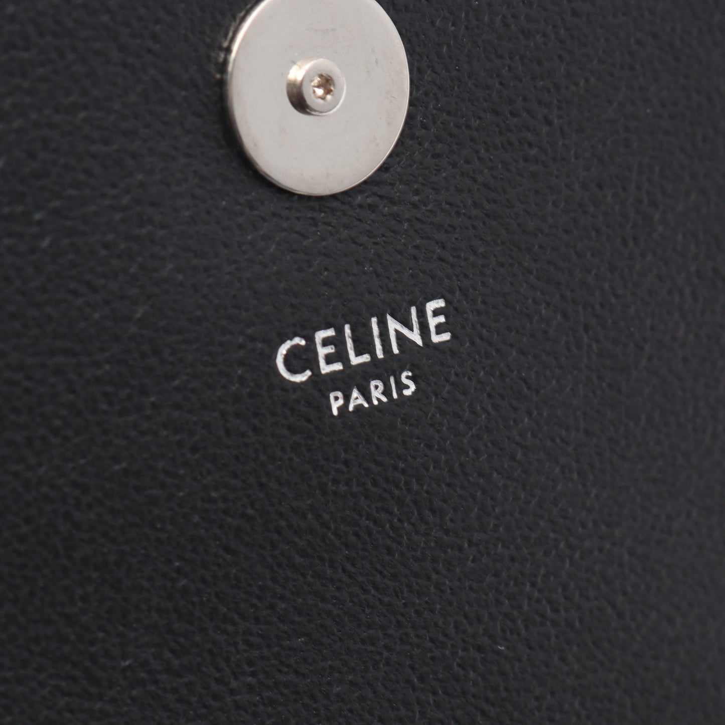 スモール トリオンフ クロスボディバッグ ショルダーバッグ PVC レザー ブラック セリーヌ バッグ CELINE