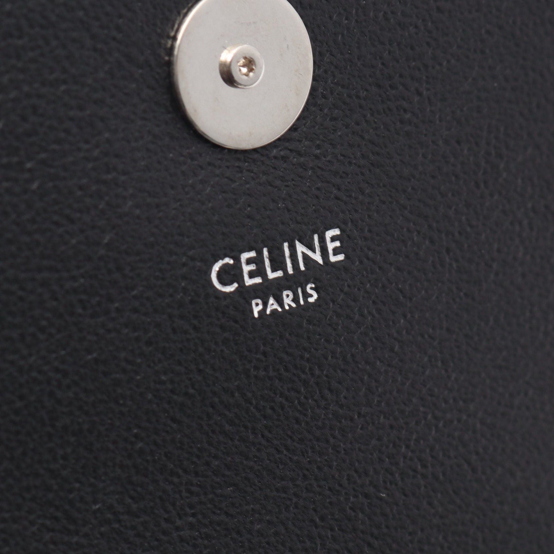 スモール トリオンフ クロスボディバッグ ショルダーバッグ PVC レザー ブラック セリーヌ バッグ CELINE