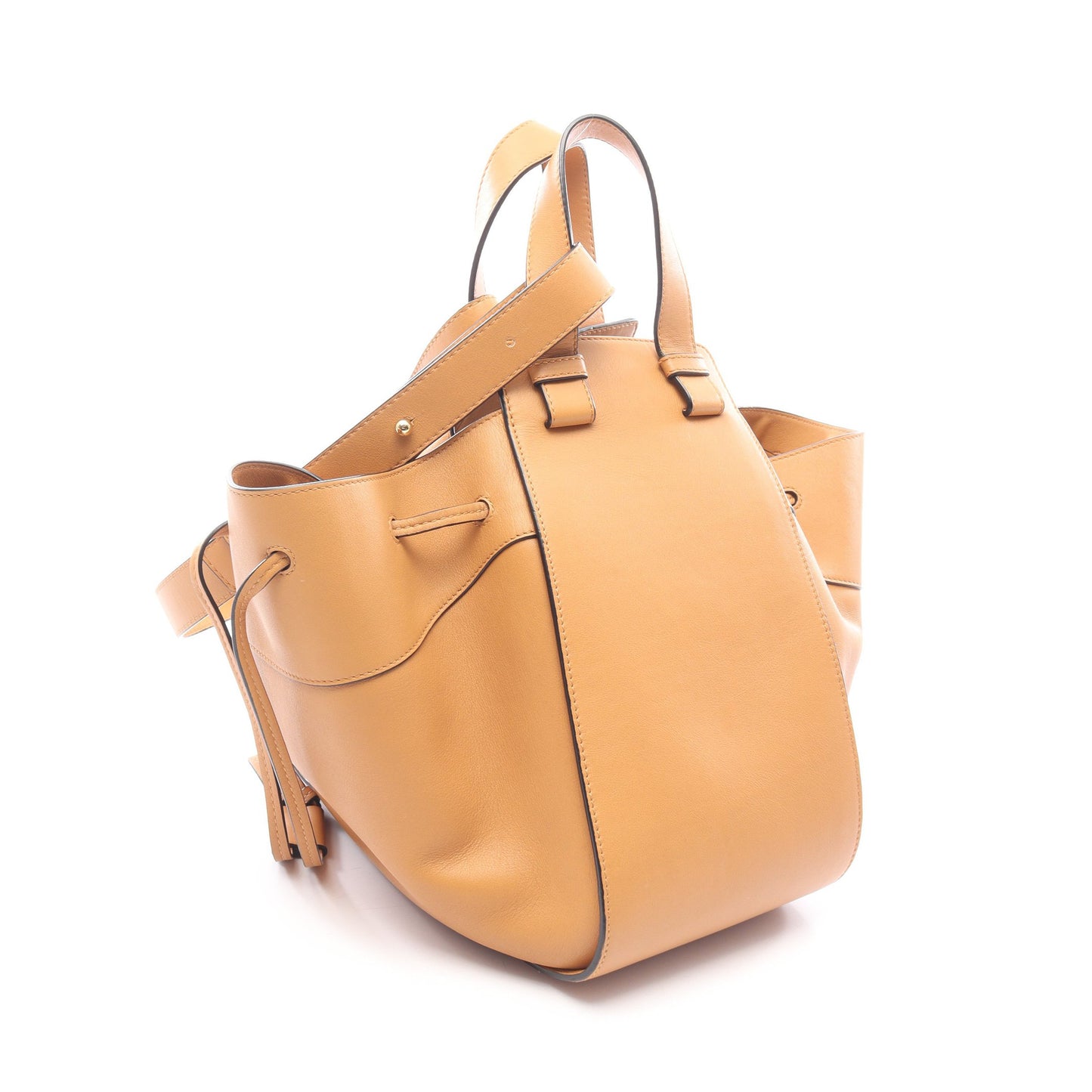 ハンモック ミディアム 2WAY ハンドバッグ レザー ライトブラウン ロエベ バッグ LOEWE