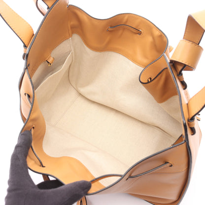 ハンモック ミディアム 2WAY ハンドバッグ レザー ライトブラウン ロエベ バッグ LOEWE