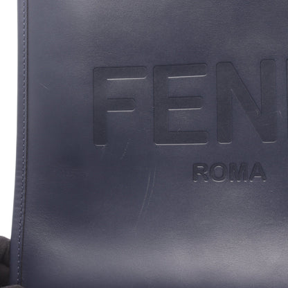 SHOPPING BAG ショルダーバッグ トートバッグ レザー ネイビー フェンディ バッグ FENDI