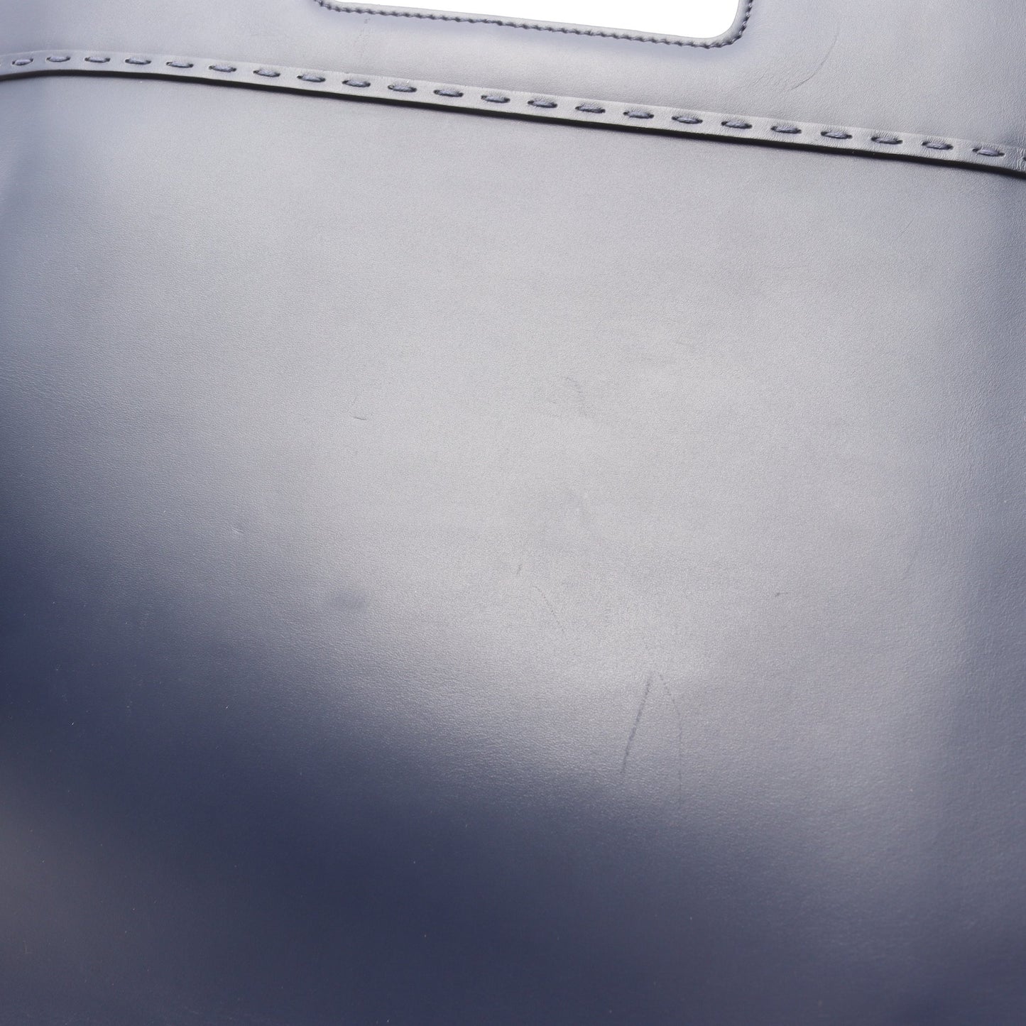 SHOPPING BAG ショルダーバッグ トートバッグ レザー ネイビー フェンディ バッグ FENDI