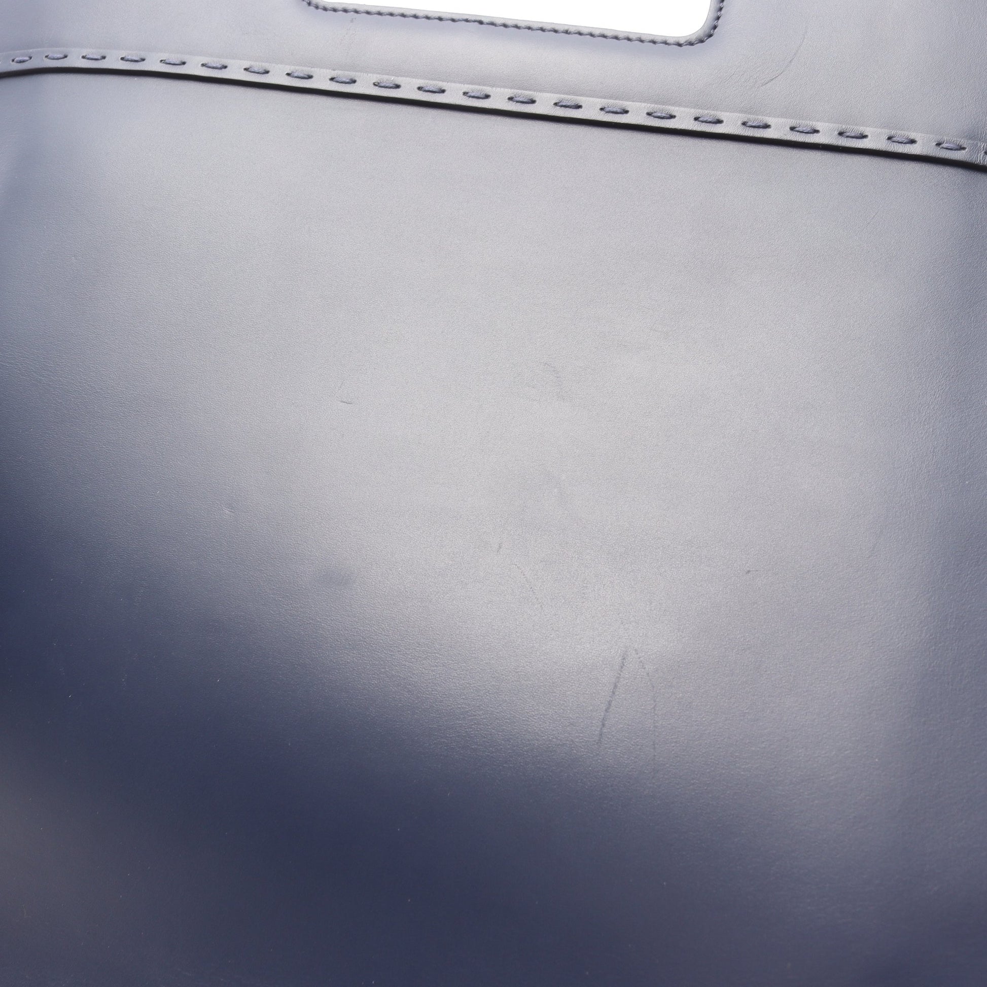 SHOPPING BAG ショルダーバッグ トートバッグ レザー ネイビー フェンディ バッグ FENDI