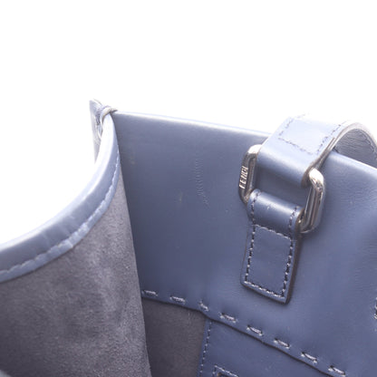 SHOPPING BAG ショルダーバッグ トートバッグ レザー ネイビー フェンディ バッグ FENDI