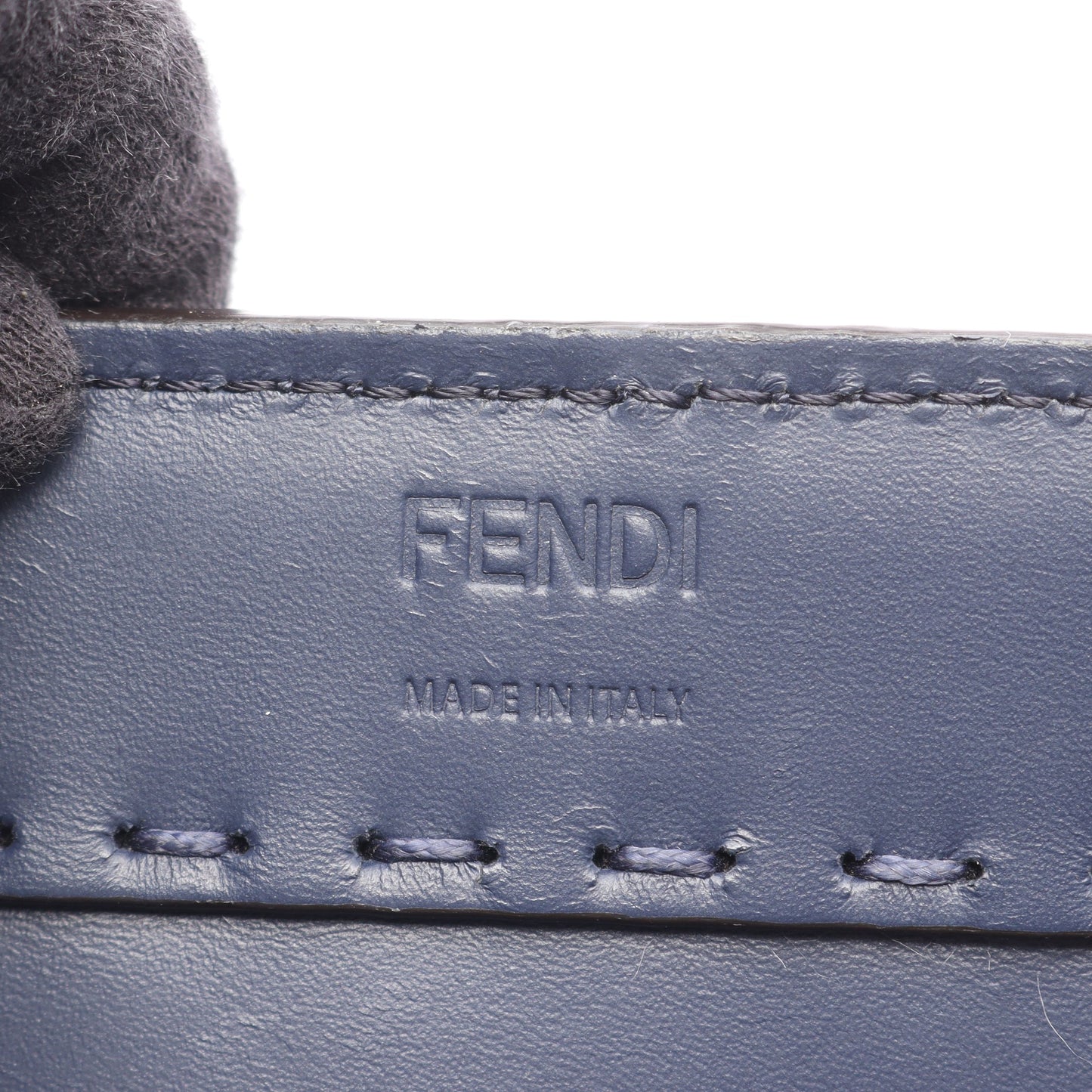 SHOPPING BAG ショルダーバッグ トートバッグ レザー ネイビー フェンディ バッグ FENDI