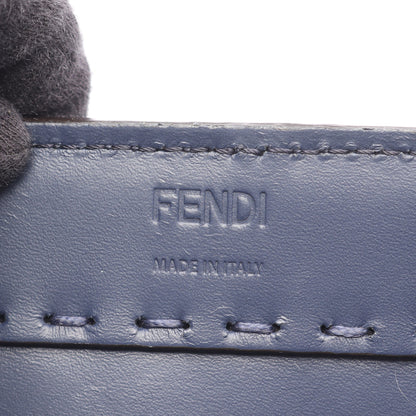 SHOPPING BAG ショルダーバッグ トートバッグ レザー ネイビー フェンディ バッグ FENDI