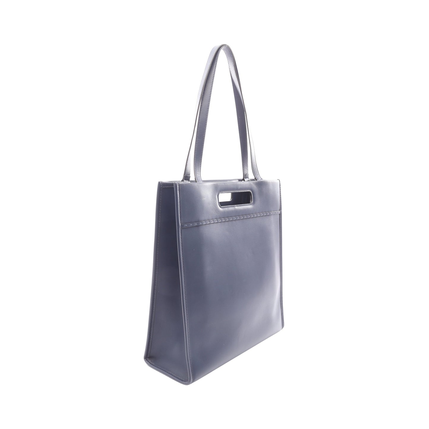SHOPPING BAG ショルダーバッグ トートバッグ レザー ネイビー フェンディ バッグ FENDI