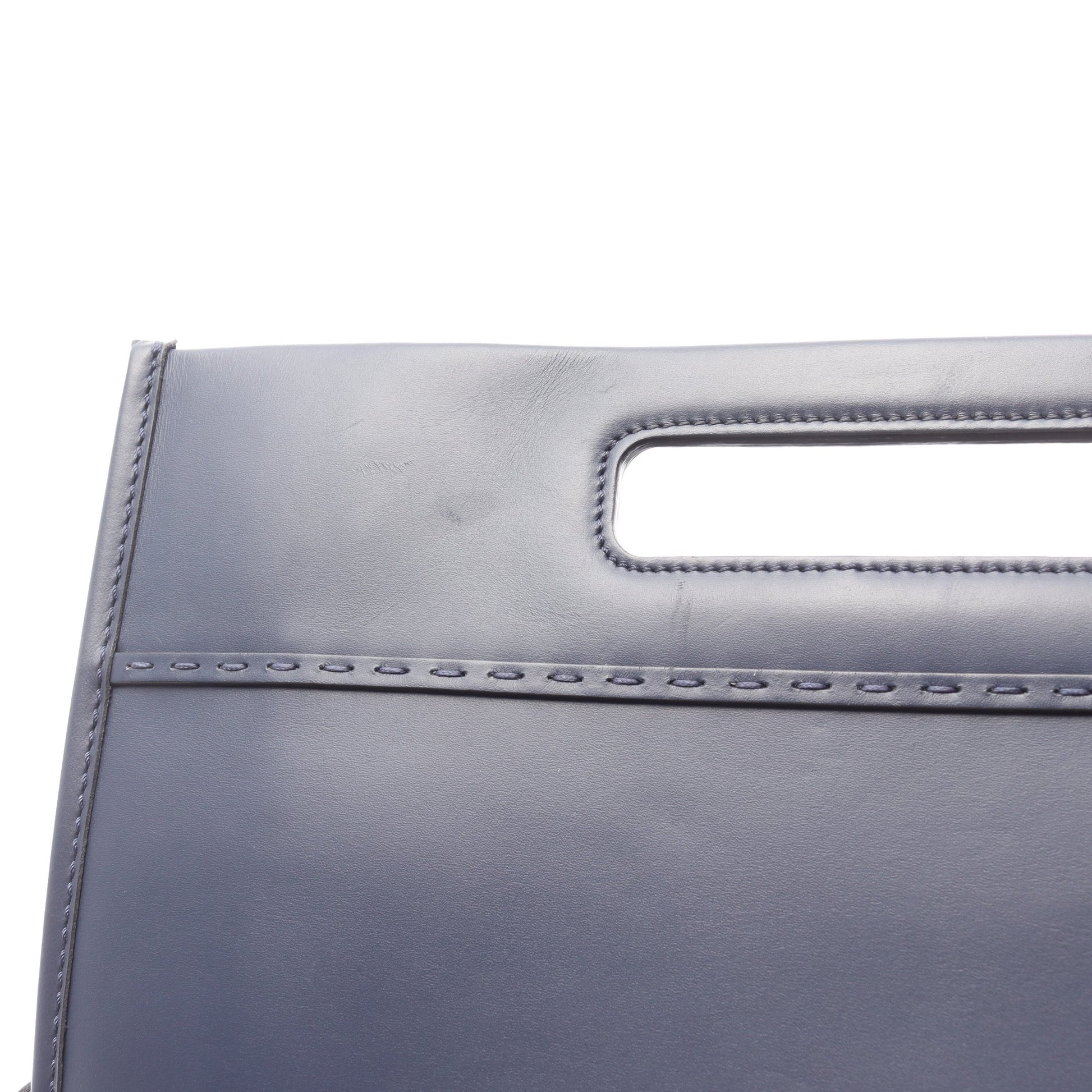 SHOPPING BAG ショルダーバッグ トートバッグ レザー ネイビー フェンディ バッグ FENDI