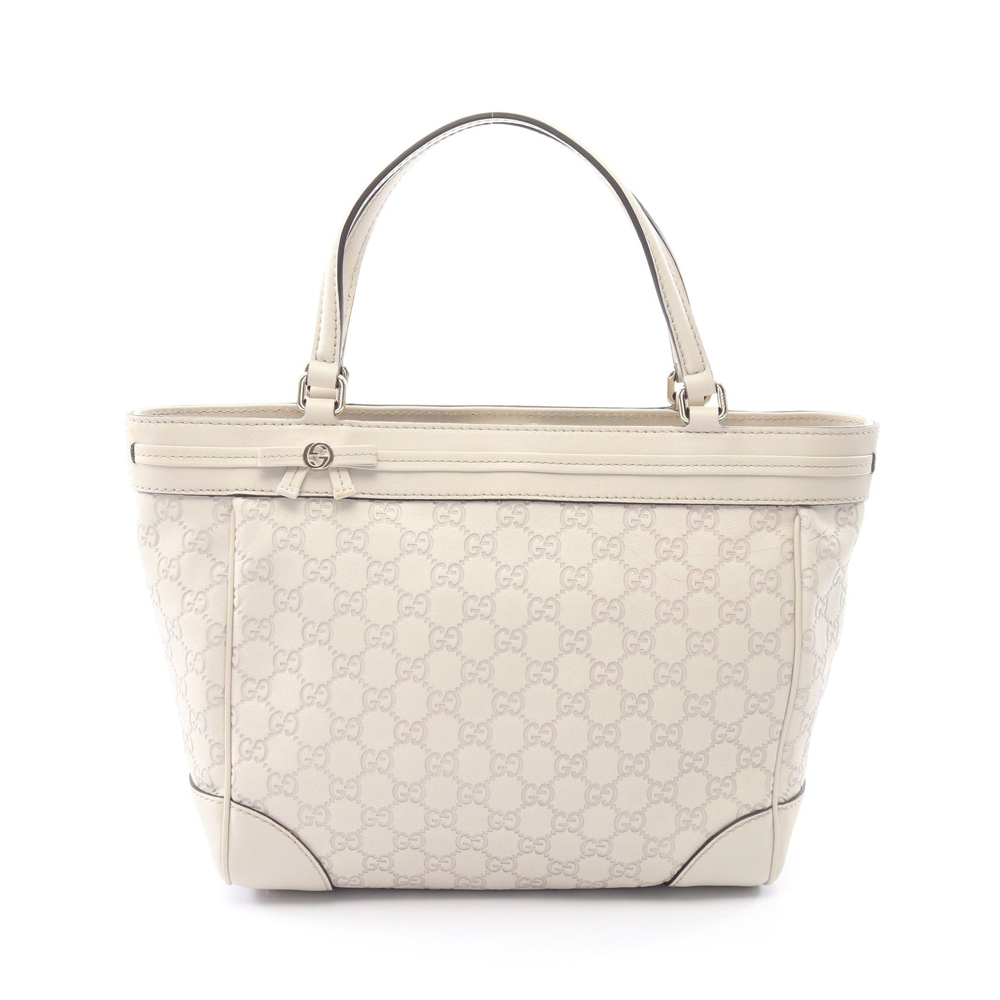 メイフェア グッチシマ ハンドバッグ トートバッグ レザー アイボリー グッチ バッグ GUCCI