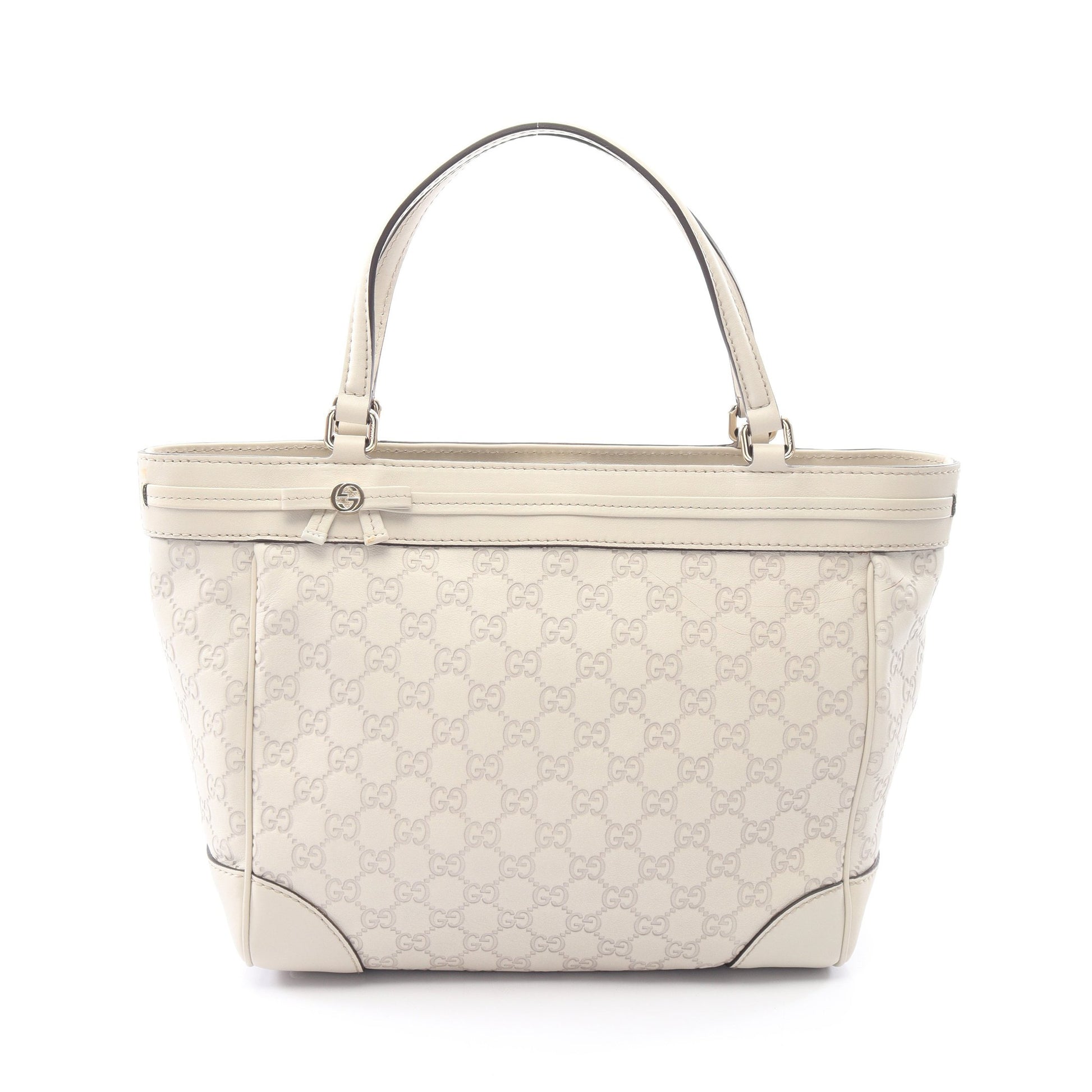 メイフェア グッチシマ ハンドバッグ トートバッグ レザー アイボリー グッチ バッグ GUCCI