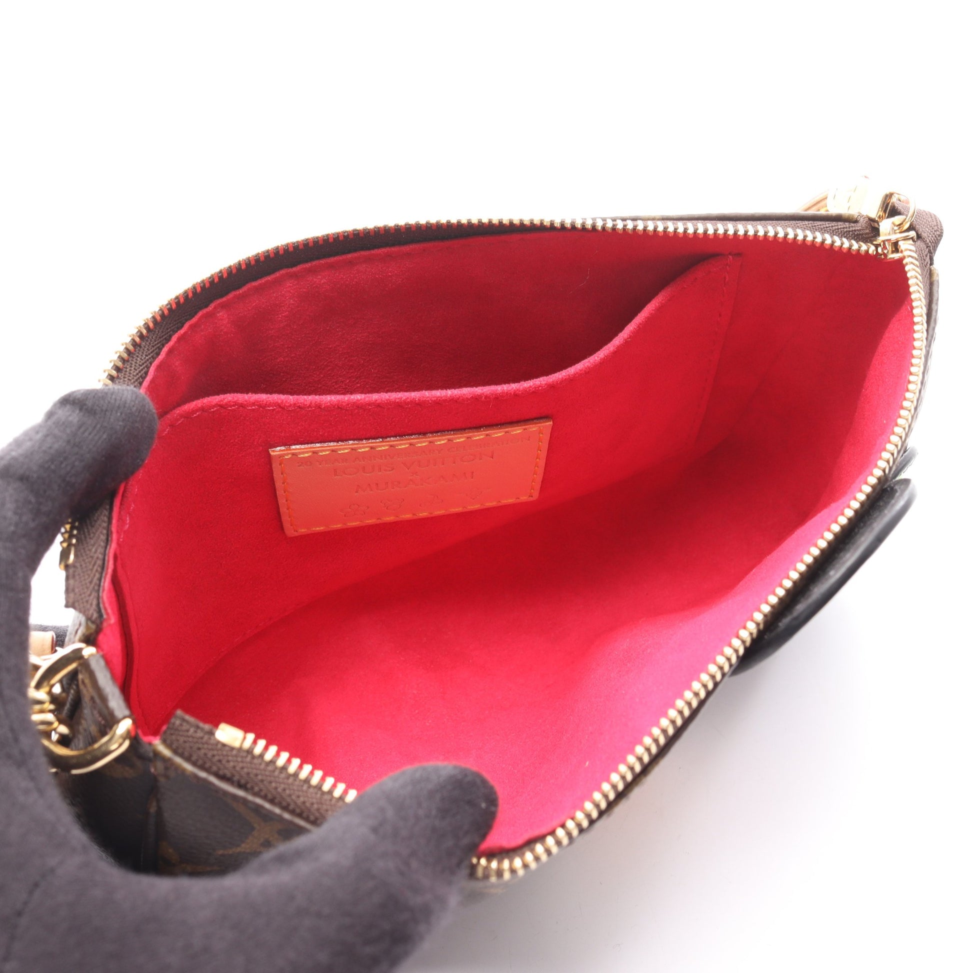 LV × TM ポシェットアクセソワール モノグラムパンダ 2WAY ハンドバッグ PVC レザー ブラウン マルチカラー ルイヴィトン バッグ LOUIS VUITTON