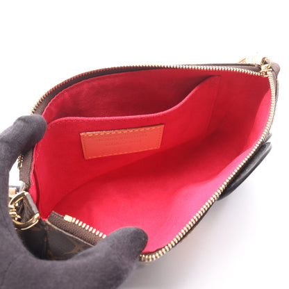 LV × TM ポシェットアクセソワール モノグラムパンダ 2WAY ハンドバッグ PVC レザー ブラウン マルチカラー ルイヴィトン バッグ LOUIS VUITTON