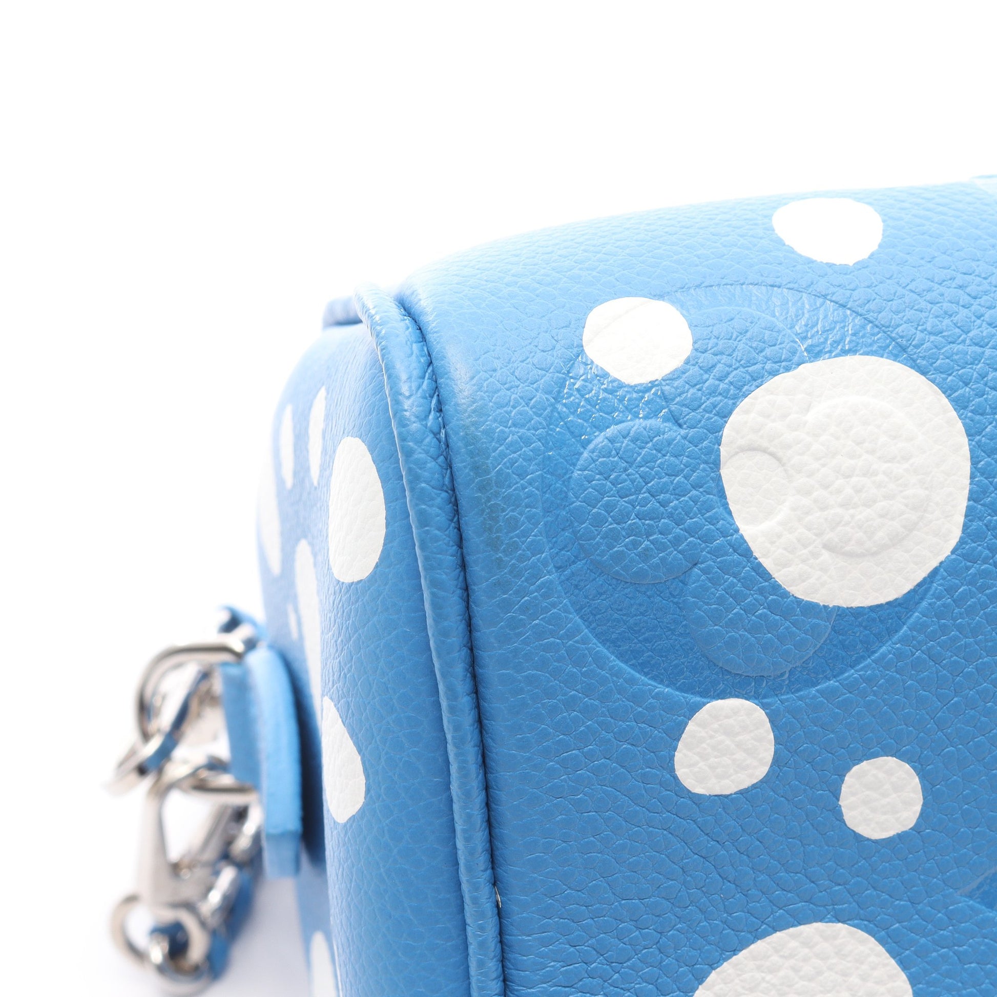 LOUIS VUITTON × yayoi kusama スピーディ バンドリエール20 インフィニティドット 2WAY ハンドバッグ レザー ブルー ホワイト ルイヴィトン バッグ LOUIS VUITTON