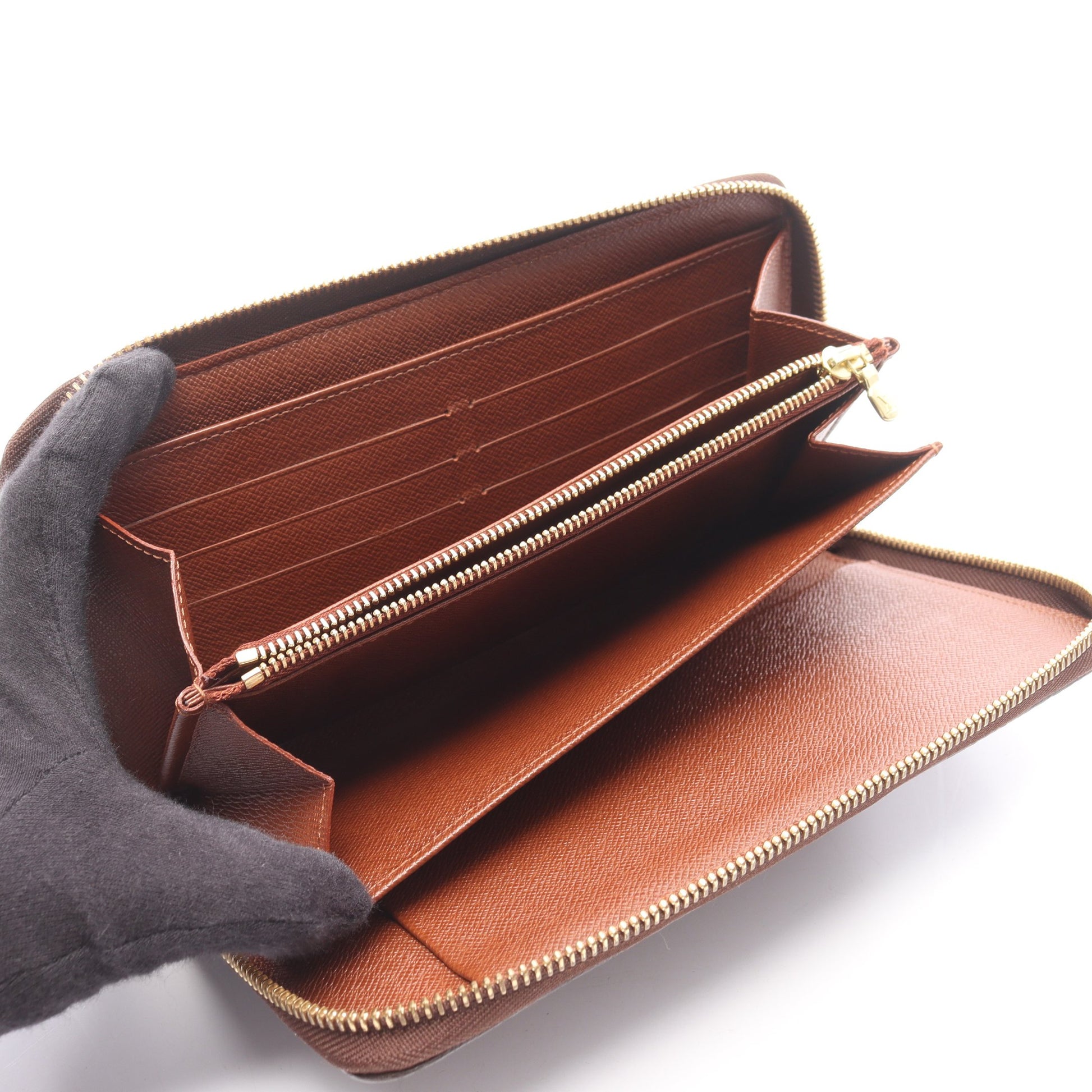 ジッピーオーガナイザー モノグラム ラウンドファスナー長財布 PVC ブラウン ルイヴィトン 財布・小物 LOUIS VUITTON