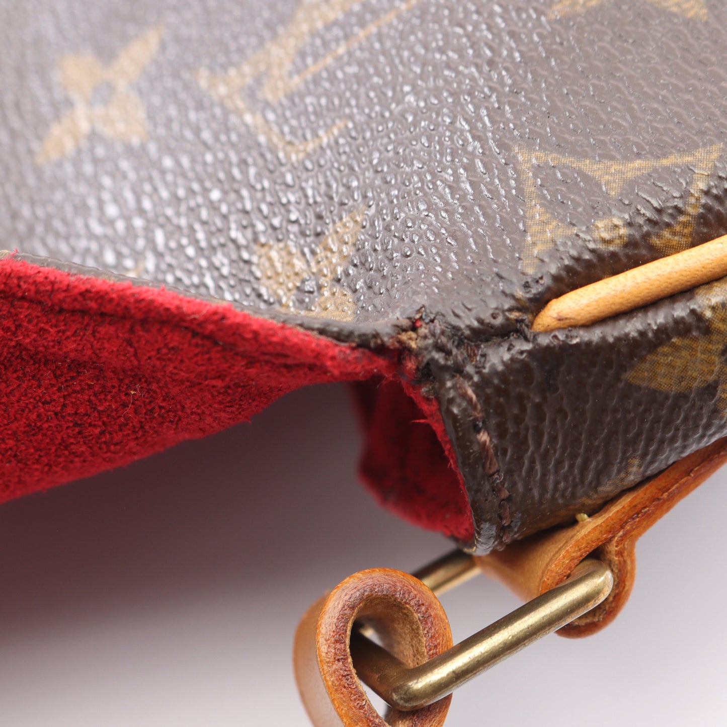 タンブラン モノグラム ショルダーバッグ PVC レザー ブラウン ルイヴィトン バッグ LOUIS VUITTON