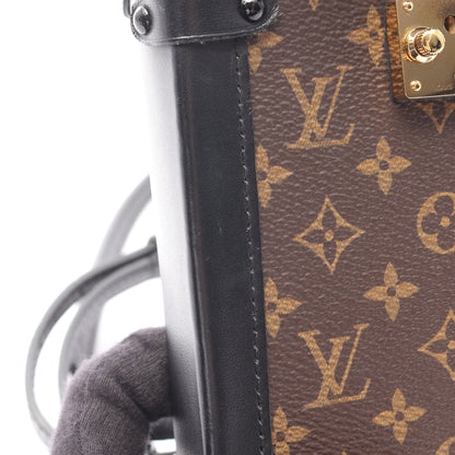ポシェット トランクヴェルティカル モノグラム ショルダーバッグ PVC レザー ブラウン ブラック ルイヴィトン バッグ LOUIS VUITTON