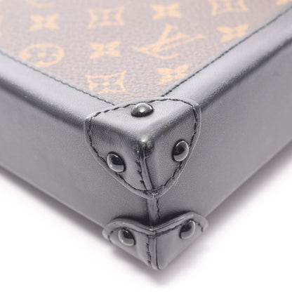 ポシェット トランクヴェルティカル モノグラム ショルダーバッグ PVC レザー ブラウン ブラック ルイヴィトン バッグ LOUIS VUITTON