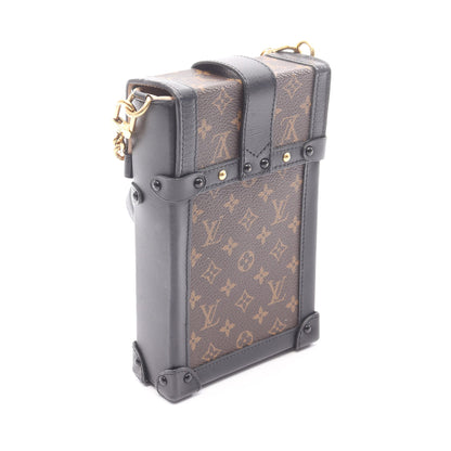 ポシェット トランクヴェルティカル モノグラム ショルダーバッグ PVC レザー ブラウン ブラック ルイヴィトン バッグ LOUIS VUITTON