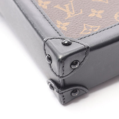 ポシェット トランクヴェルティカル モノグラム ショルダーバッグ PVC レザー ブラウン ブラック ルイヴィトン バッグ LOUIS VUITTON