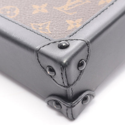 ポシェット トランクヴェルティカル モノグラム ショルダーバッグ PVC レザー ブラウン ブラック ルイヴィトン バッグ LOUIS VUITTON