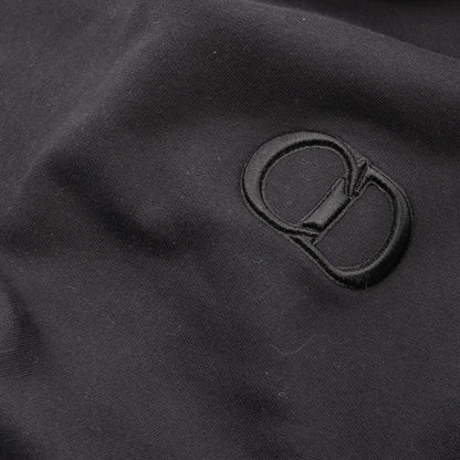 CDロゴ刺繍 プルオーバーパーカー コットン ブラック ディオール トップス DIOR