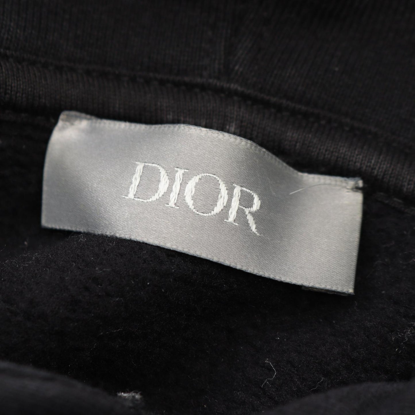 CDロゴ刺繍 プルオーバーパーカー コットン ブラック ディオール トップス DIOR
