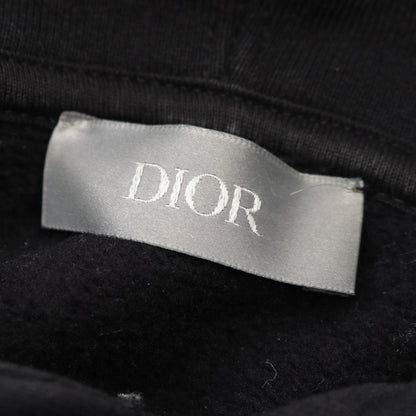CDロゴ刺繍 プルオーバーパーカー コットン ブラック ディオール トップス DIOR
