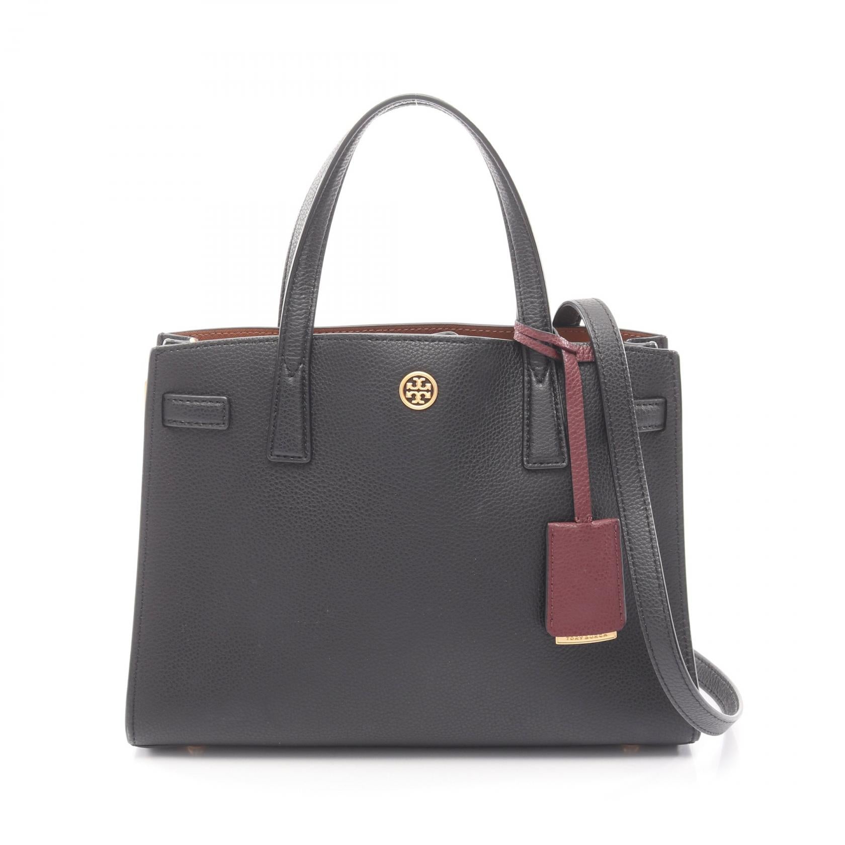 ロビンソン 2WAY ハンドバッグ トートバッグ レザー ブラック トリーバーチ バッグ TORY BURCH