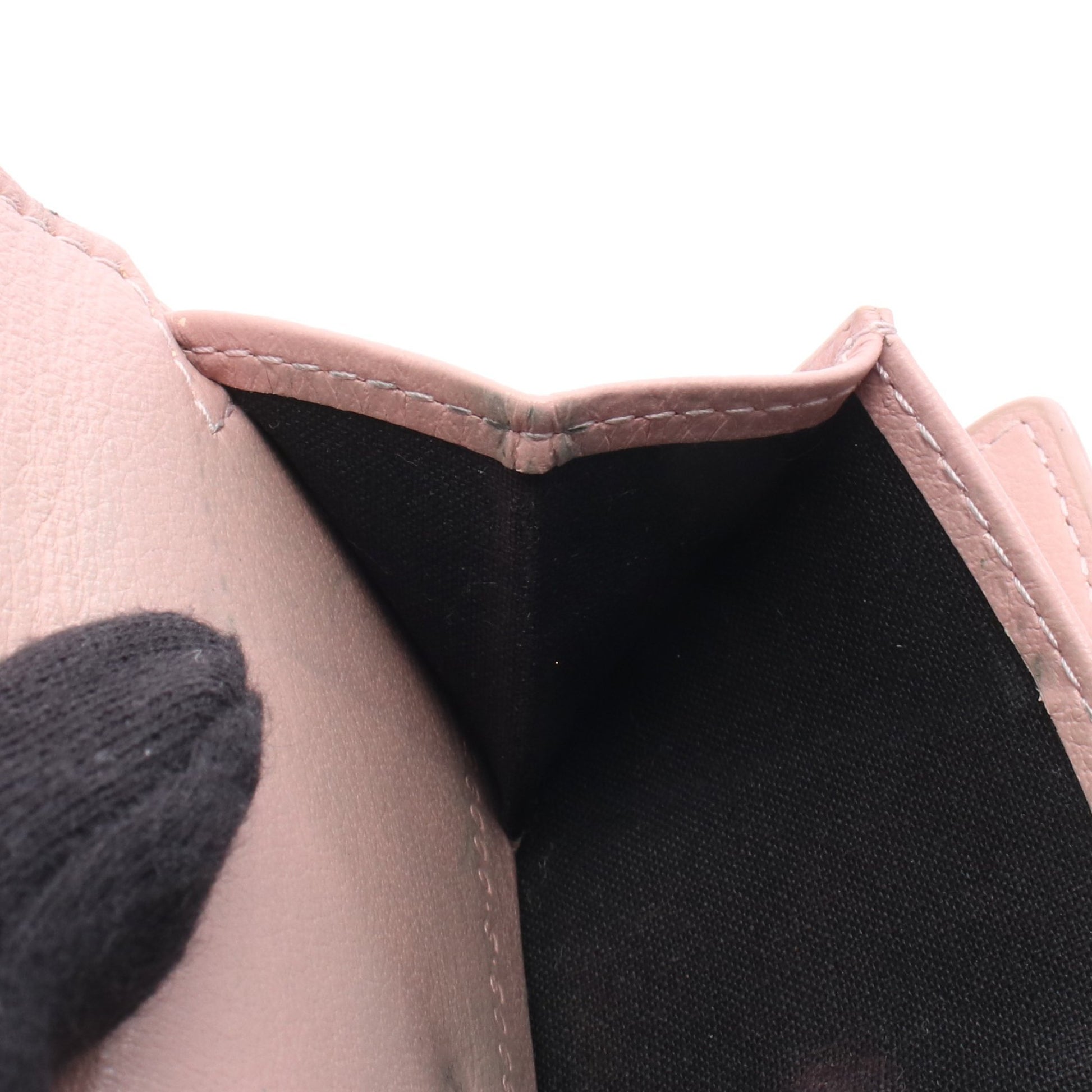 ペーパーミニウォレット 三つ折り財布 レザー ダスティピンク バレンシアガ 財布・小物 BALENCIAGA