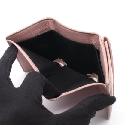 ペーパーミニウォレット 三つ折り財布 レザー ダスティピンク バレンシアガ 財布・小物 BALENCIAGA